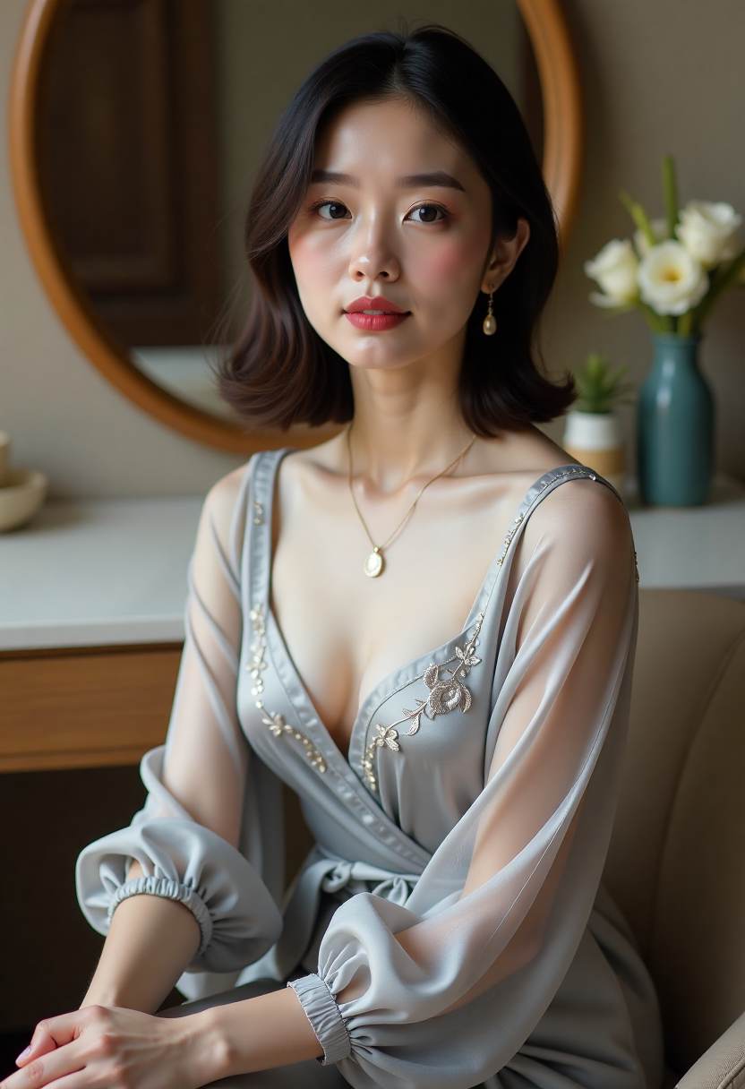 男女主角雨中交谈
